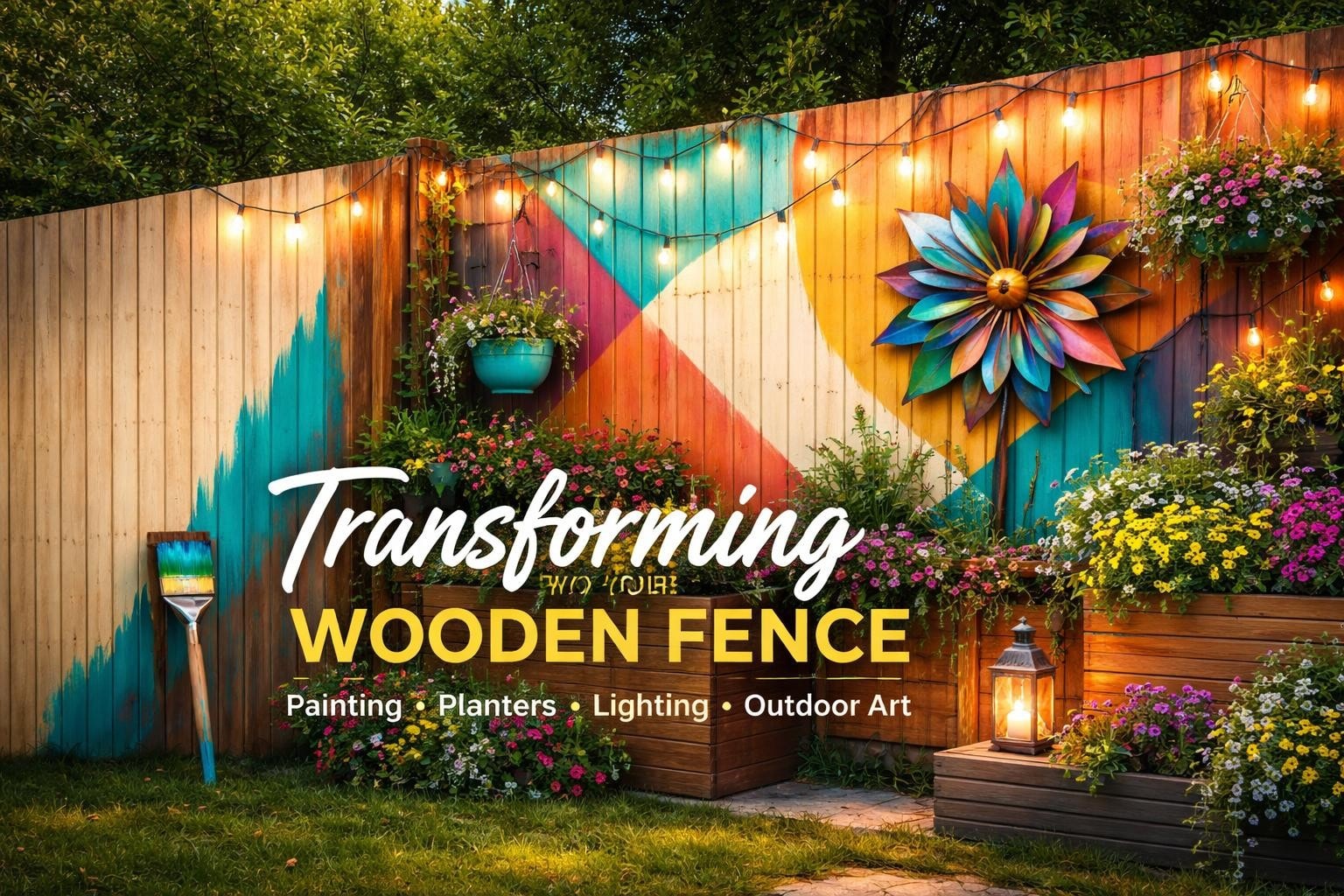 How to Decorate Wooden Fence: Transform Your Yard - Decoratehow